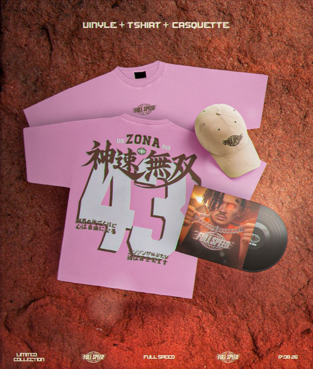 PACK LA ZONA 🏎️ VINYLE + TSHIRT + CASQUETTE